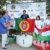 santiago costa no podio do campeonato europeu de field target 2018